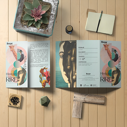 Dépliant de l'affiche Bozar le Suréalisme en Belgique